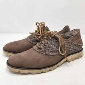 Sperry Topsider Mens Brown Leather Herringbone Oxfords Size 9M Loafers Lace Up Sperry | Shoes | Sperry Topsider Mens Brown Leather  main image 3